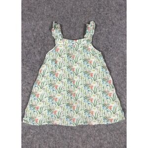 Angel Dear Floral  Cotton Dress  Green 3T Summer